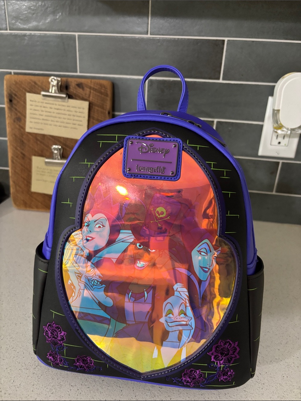 Loungefly Disney Villains Holographic Backpack - NWT